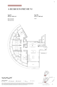 newport residences 4 bedroom premium floorplan layout